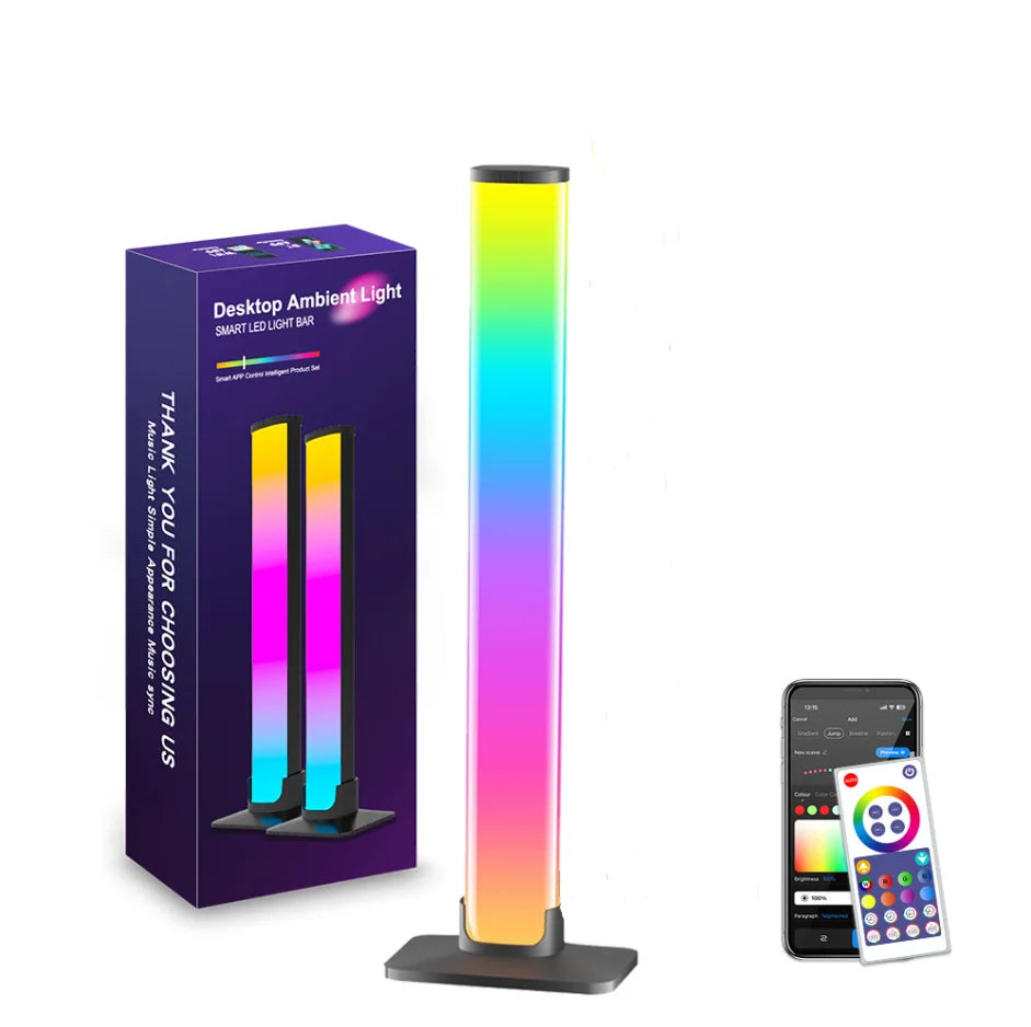 LED Night Desktop Smart RGB  Atmosphere Light Remote Variable Colors USB-powered for Gaming Desk Office Party TV Background Lamp