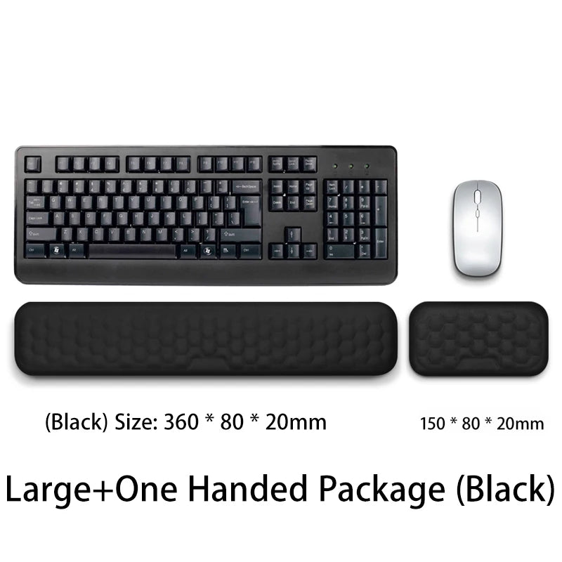Mouse Pad Memory Foam Mouse Mat Keyboard Mouse Pad Set Ergonomic Wrist Pad Mice Mat For Office Home Computer Laptops Mouse Pad