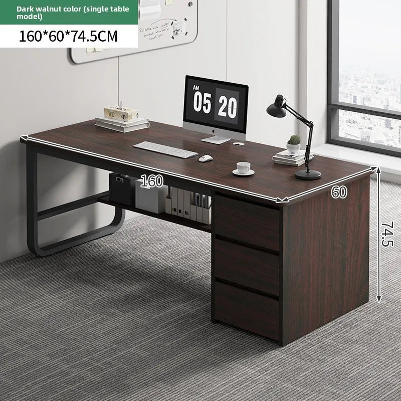 New model Desk Desktop Computer Desk Simple Home Desk Student Bedroom Bookshelf Integrated Writing Desk
