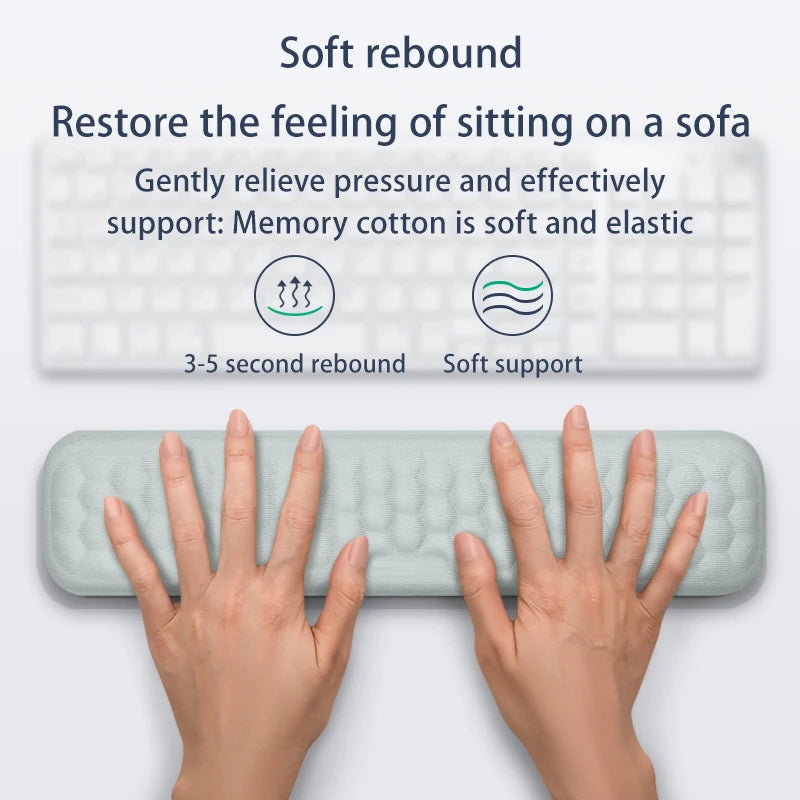 Mouse Pad Memory Foam Mouse Mat Keyboard Mouse Pad Set Ergonomic Wrist Pad Mice Mat For Office Home Computer Laptops Mouse Pad