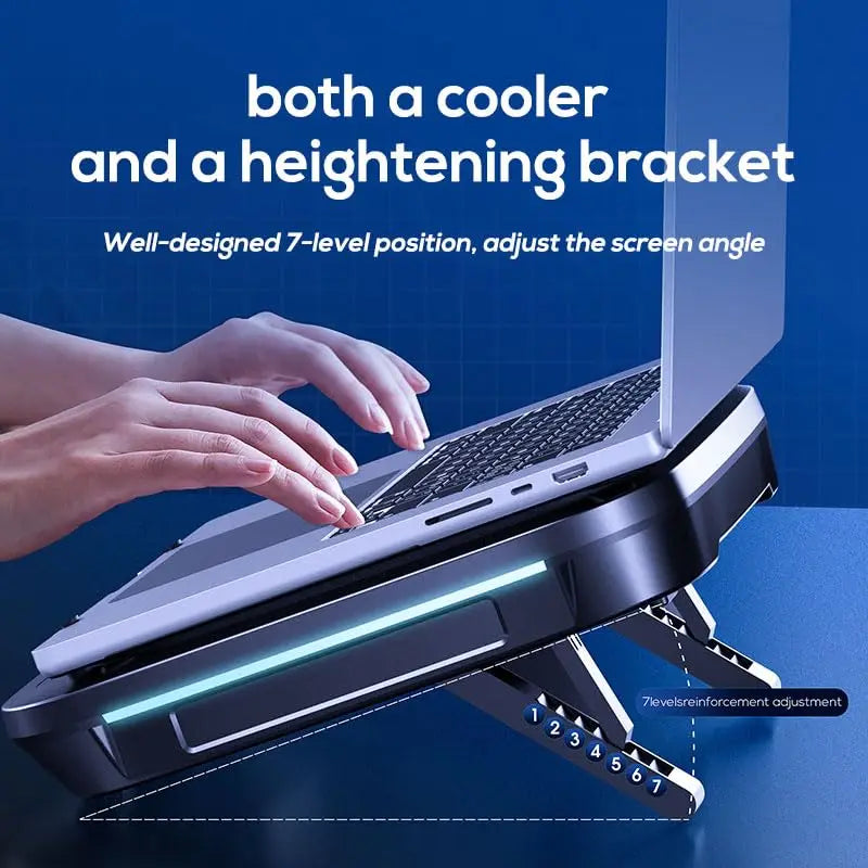 FL08 Cooling Pad Large Turbine Cooling Fan For Gaming Laptop