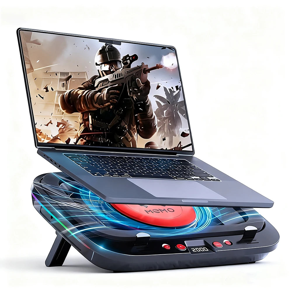 FL08 Cooling Pad Large Turbine Cooling Fan For Gaming Laptop