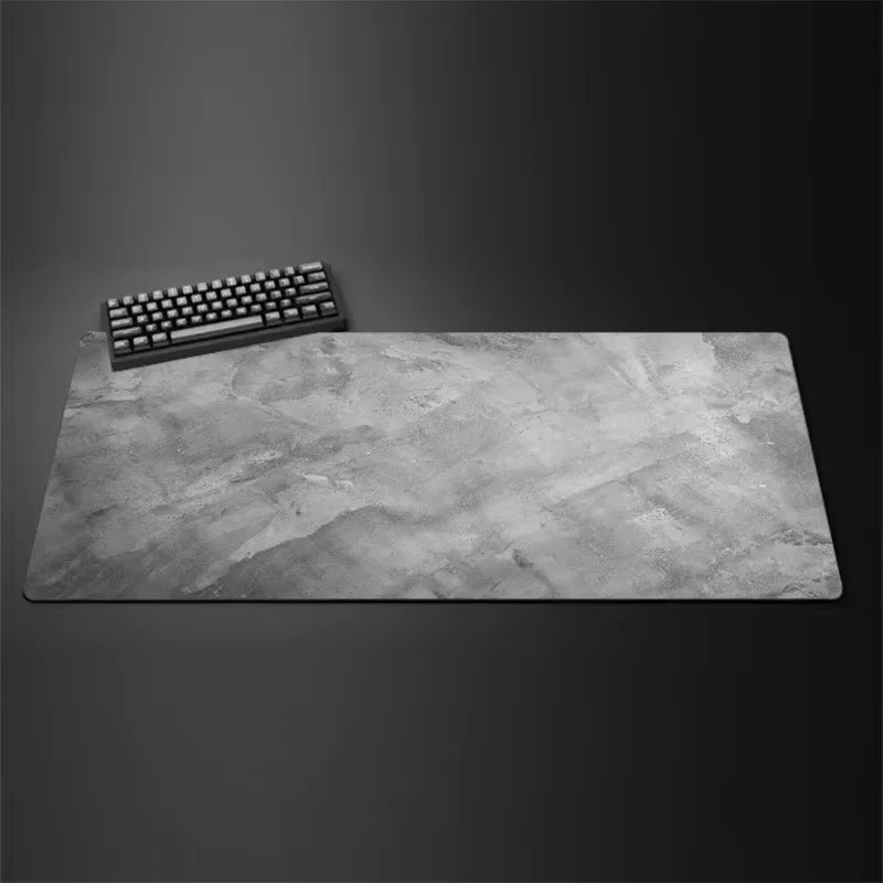 Gray Mouse Pad Large/Small Overlocked Mousepad NonSlip Desktop Keyboard Table Pad Gray Series Game Desk Mat Computer Accessories