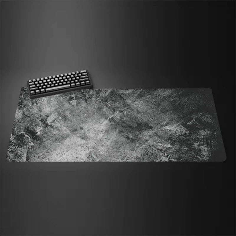 Gray Mouse Pad Large/Small Overlocked Mousepad NonSlip Desktop Keyboard Table Pad Gray Series Game Desk Mat Computer Accessories