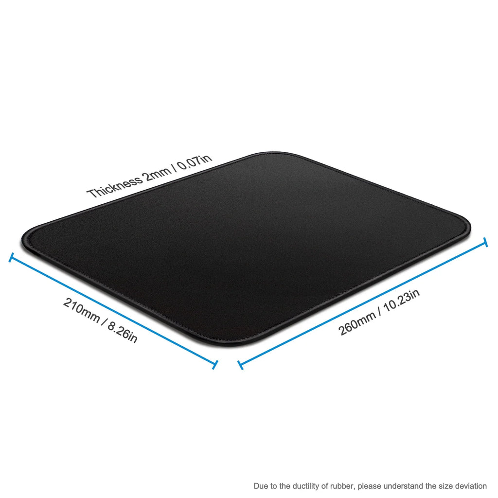 Mouse Pad with Stitched Edge Gaming Mousepad Small Non-Slip Rubber Base Washable Portable for Office Home Computer Laptop