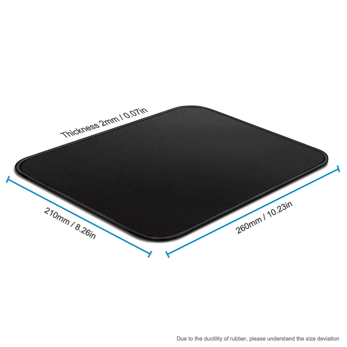 Mouse Pad with Stitched Edge Gaming Mousepad Small Non-Slip Rubber Base Washable Portable for Office Home Computer Laptop
