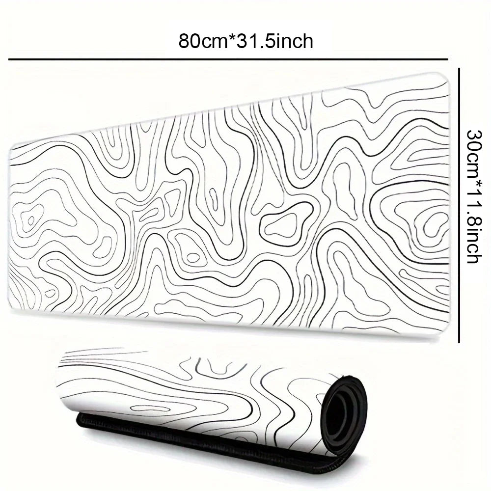 1PC Large Mouse Pads For Desk, Gaming Mouse Pad, Mouse Pad with Stitched Edges and Non-Slip Rubber Base, Extended Mouse Pad