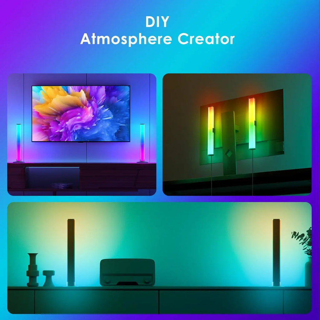 LED Night Desktop Smart RGB  Atmosphere Light Remote Variable Colors USB-powered for Gaming Desk Office Party TV Background Lamp
