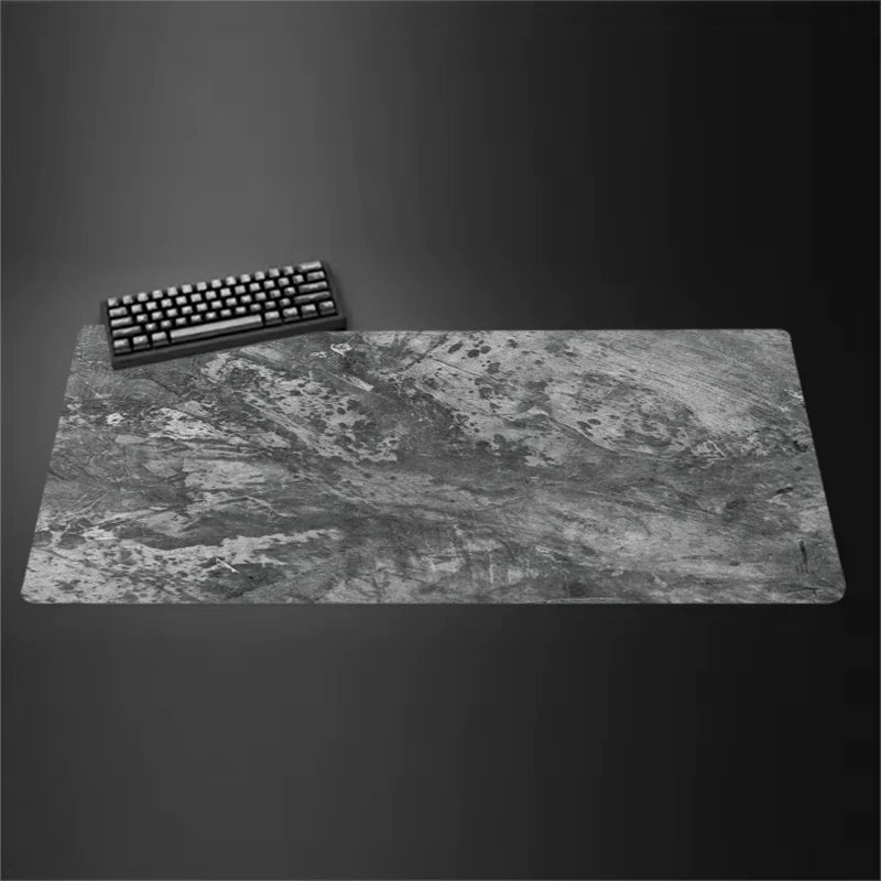 Gray Mouse Pad Large/Small Overlocked Mousepad NonSlip Desktop Keyboard Table Pad Gray Series Game Desk Mat Computer Accessories