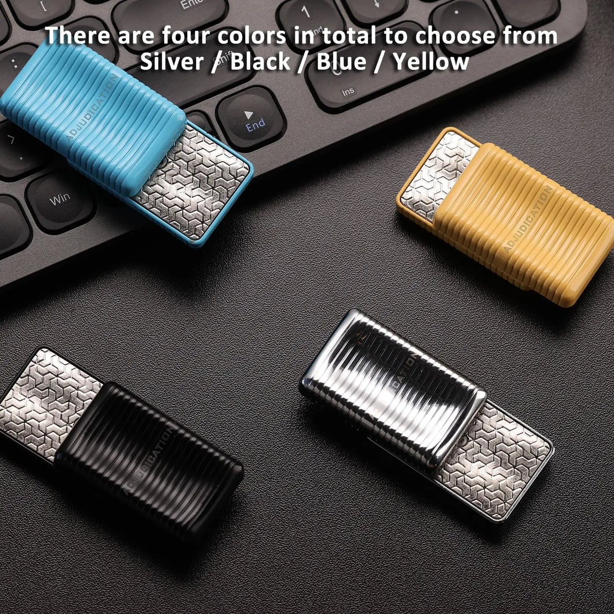 Fidget Toys Adults, Fidget Slider Magnetic Fidget Slider, Adult Fidgets for Anxiety and Stress, with a Unique Tuning Fork Effect