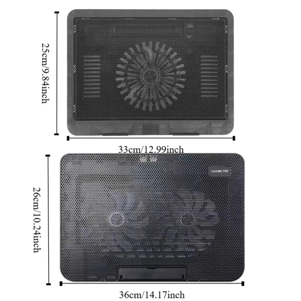 USB Powered Laptop Cooling Pad with Adjustable Angle Design