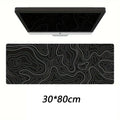 Professional Gaming Topographic Shape Gaming Mouse Pad Anti-Slip Wear-Resistant Keyboard Pad Table Mat Computer Desk