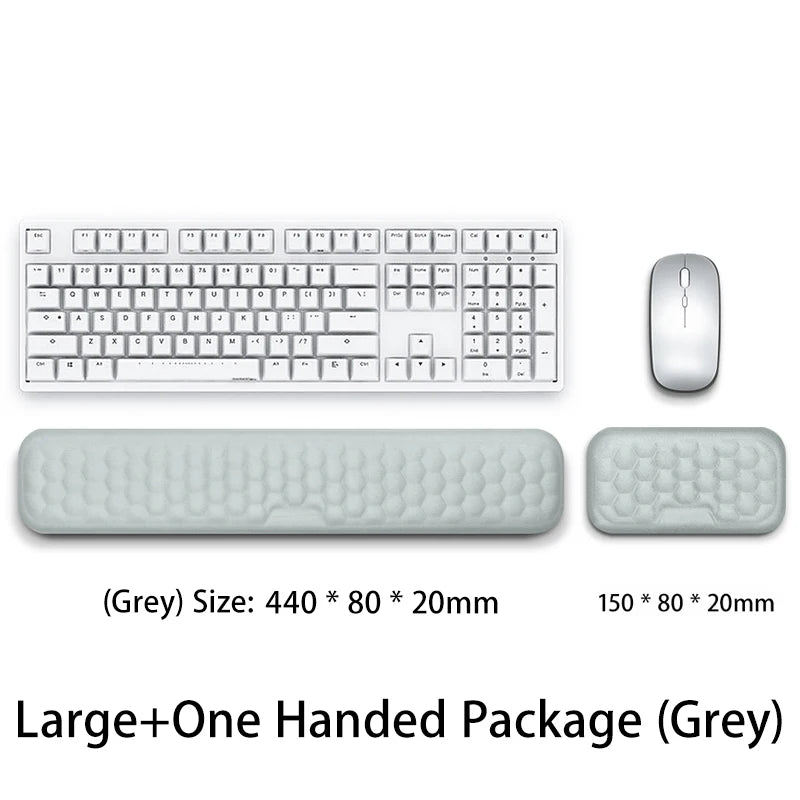 Mouse Pad Memory Foam Mouse Mat Keyboard Mouse Pad Set Ergonomic Wrist Pad Mice Mat For Office Home Computer Laptops Mouse Pad