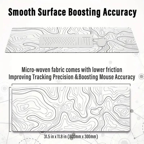 1PC Large Mouse Pads For Desk, Gaming Mouse Pad, Mouse Pad with Stitched Edges and Non-Slip Rubber Base, Extended Mouse Pad